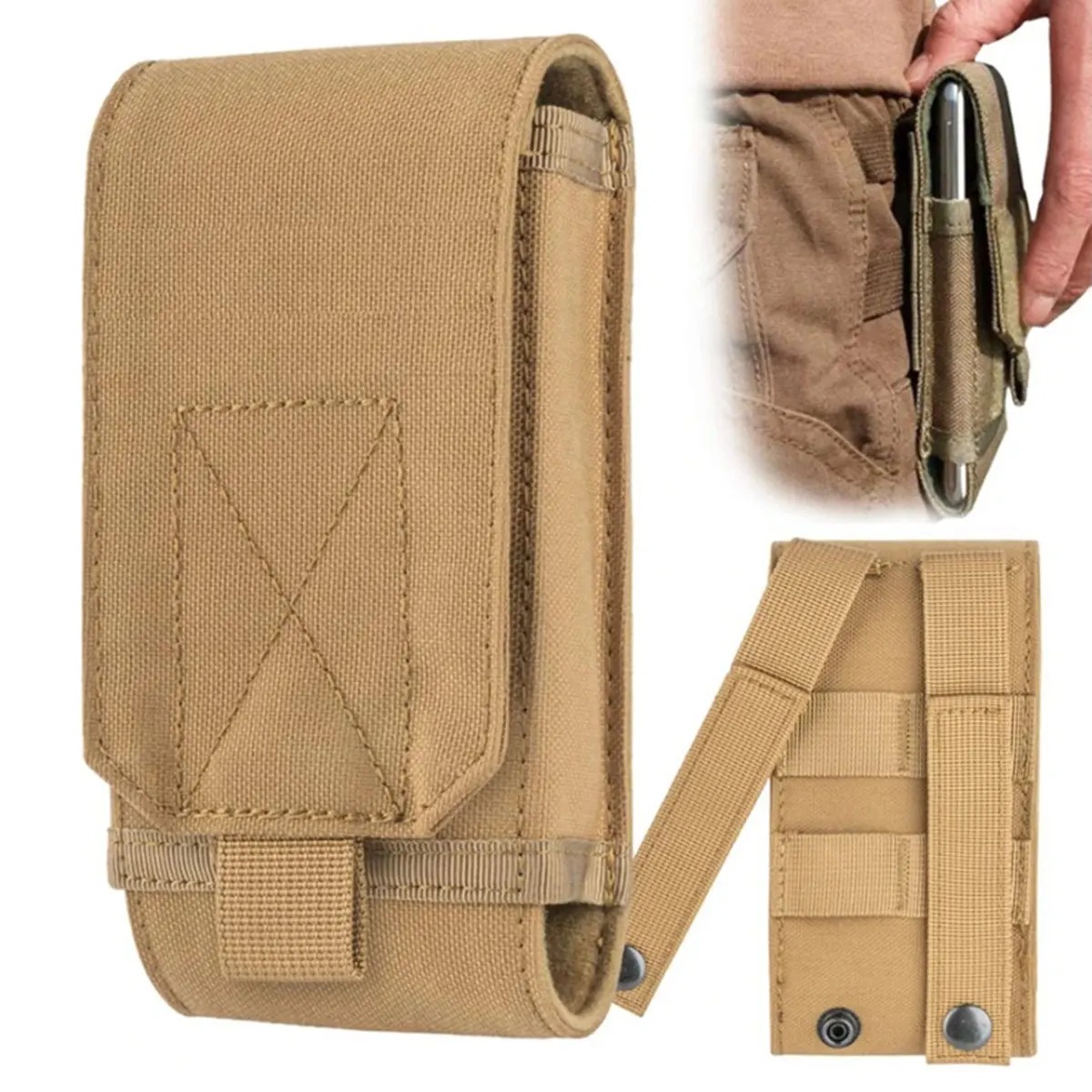 Edc Concealed Carry Belt - Molle Laser Pouch Tactical Cell Phone