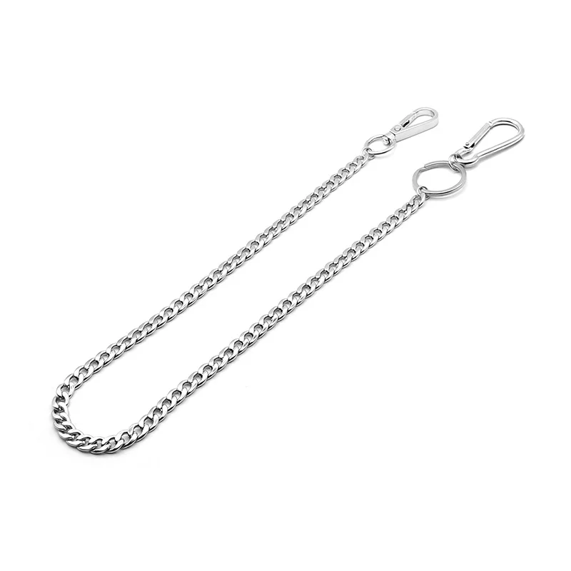 45cm Stainless Steel Punk Hip- - Wallet Slim Titanium avaliação e preço
