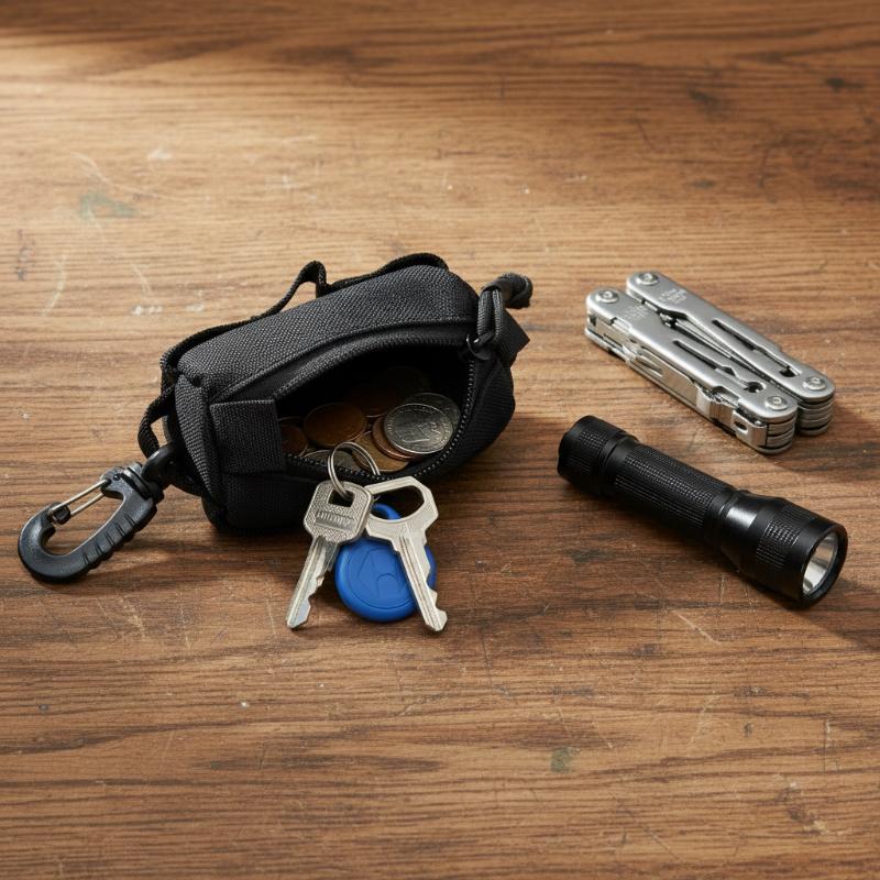 Outdoor EDC Pouch, Zipper Key  - Edc Carry Pocket avaliação e preço