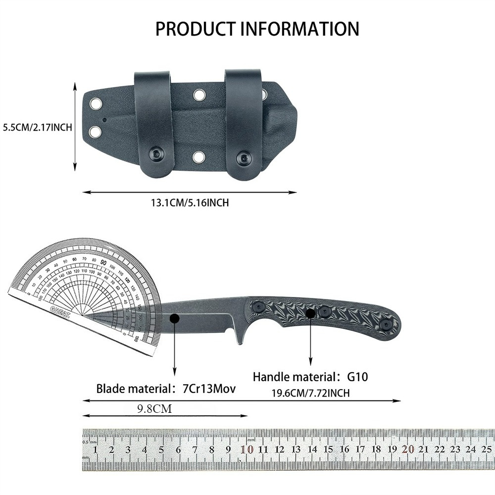 Full Tang Fixed Blade Knives 7 - Everyday Carry (Edc) Knife avaliação e preço