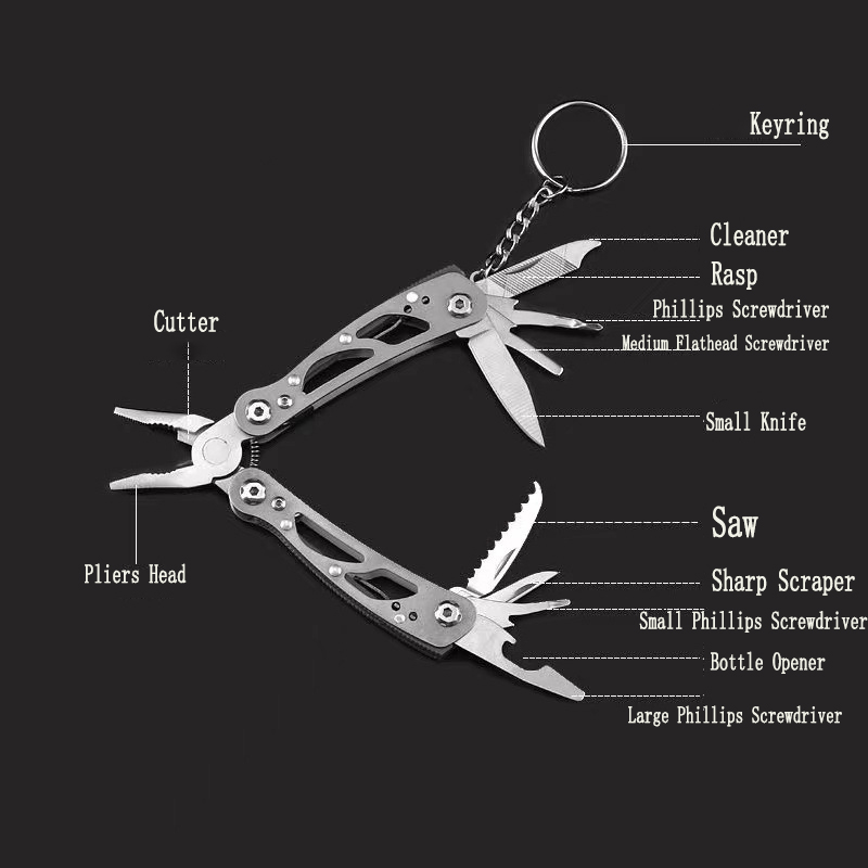 MuqiNush 12 In 1 Mini Keychain - Edc Carry Pliers avaliação e preço