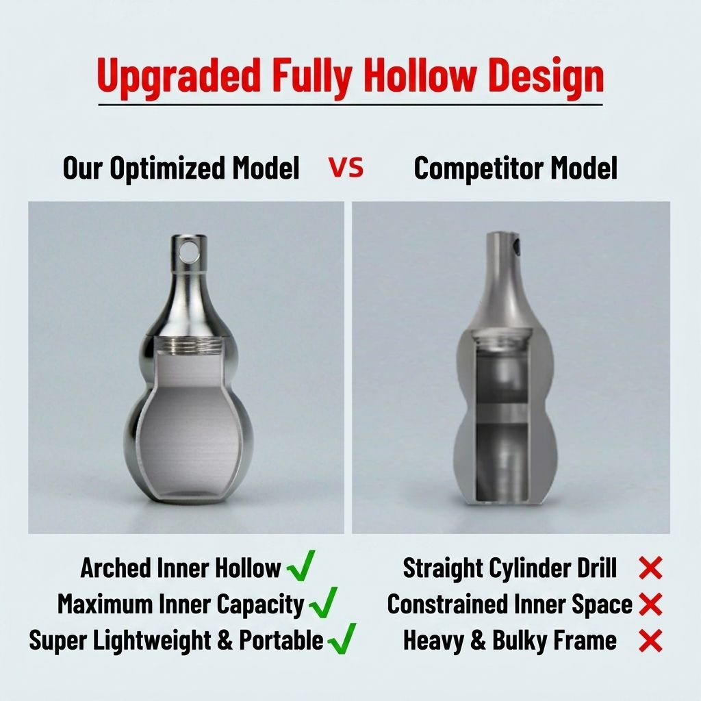Tivosy Pure Titanium Lucky Gou - Pill Fob Capsule avaliação e preço