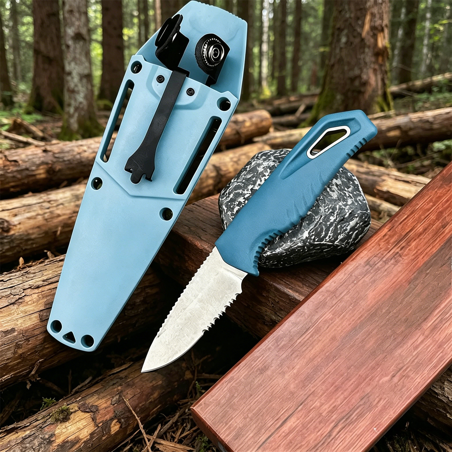 D2 Steel Fixed Blade Straight  - Edc Fixed Blade Deep Carry avaliação e preço