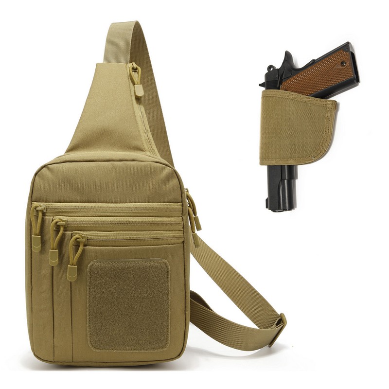 New Tactical Chest Bag Pistol  - Edc Concealed Carry Backpack avaliação e preço