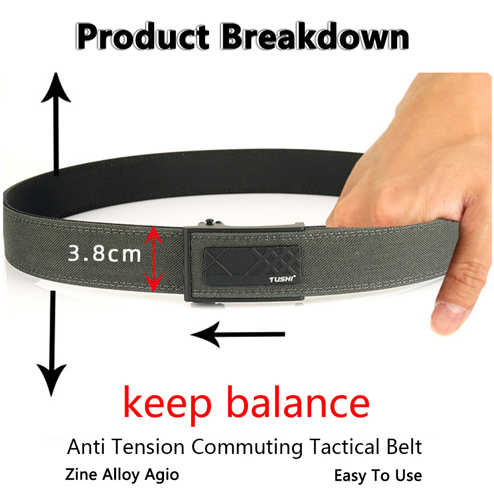 TUSHI New Hard Tactical EDC Be - Edc Concealed Carry Belt avaliação e preço