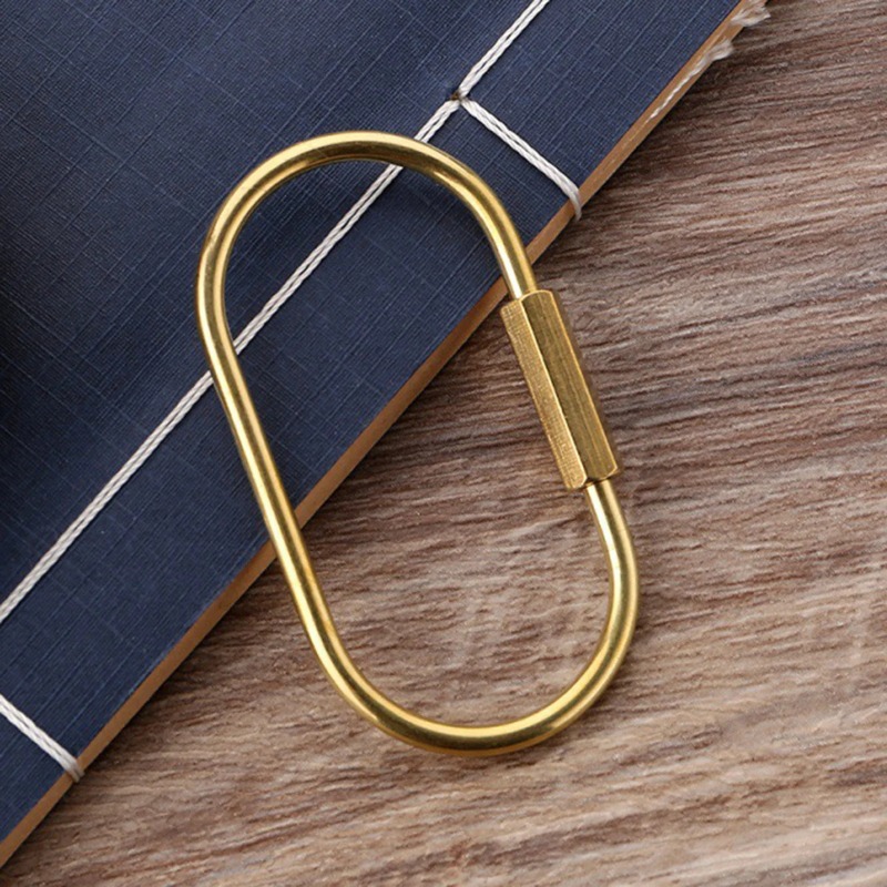 Solid Brass Screw Lock Keychai - Edc Car Carry avaliação e preço