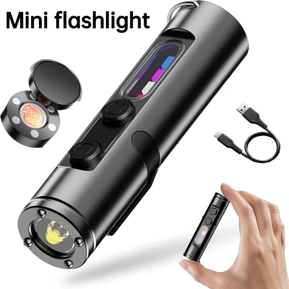 Mini Outdoor Flashlight Type C - Keychain Flashlight avaliação e preço