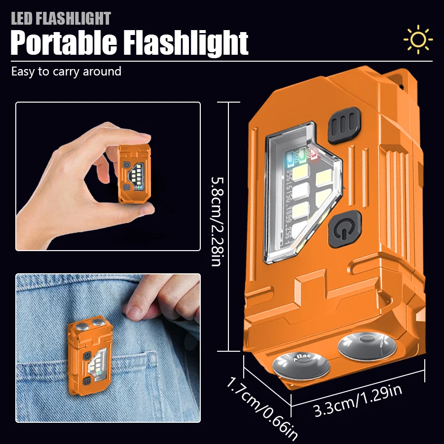 Mini Keychain EDC Flashlight R - Keychain Flashlight avaliação e preço