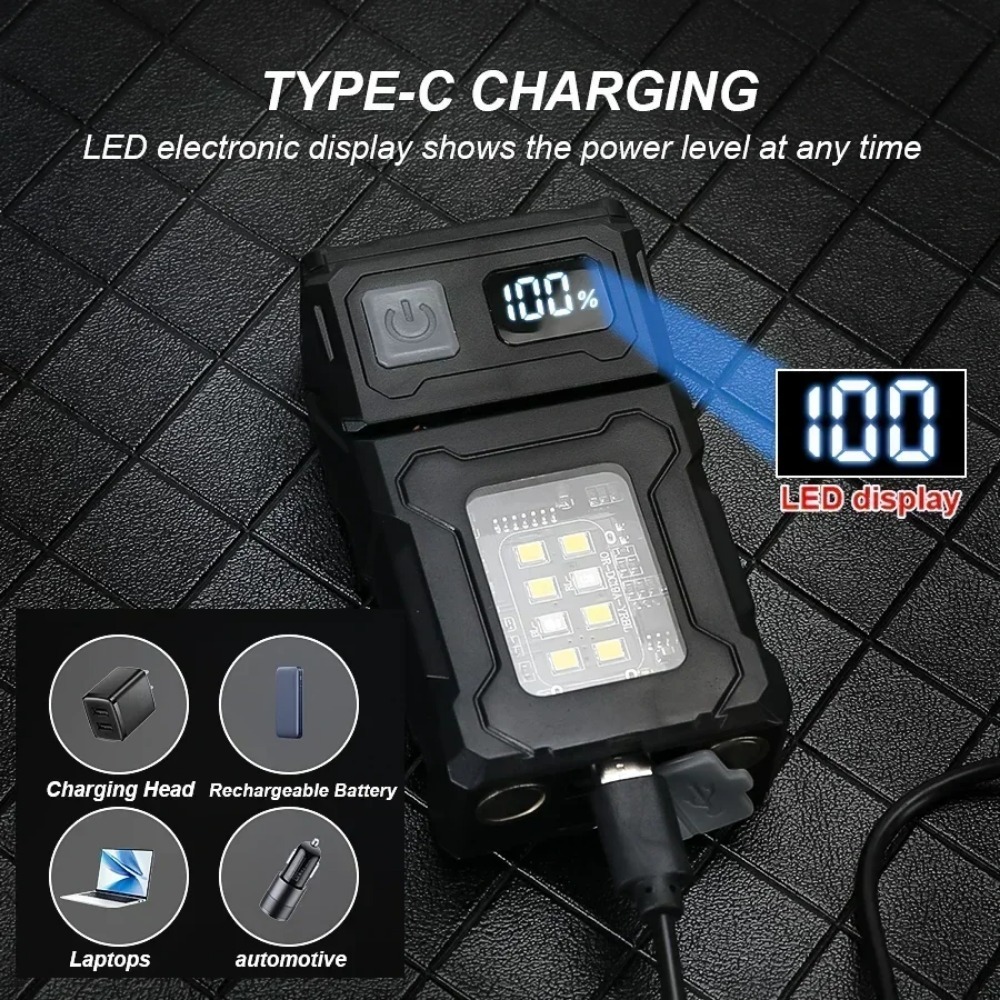 180° Rotatable LED Flashlight  - Keychain Flashlight avaliação e preço