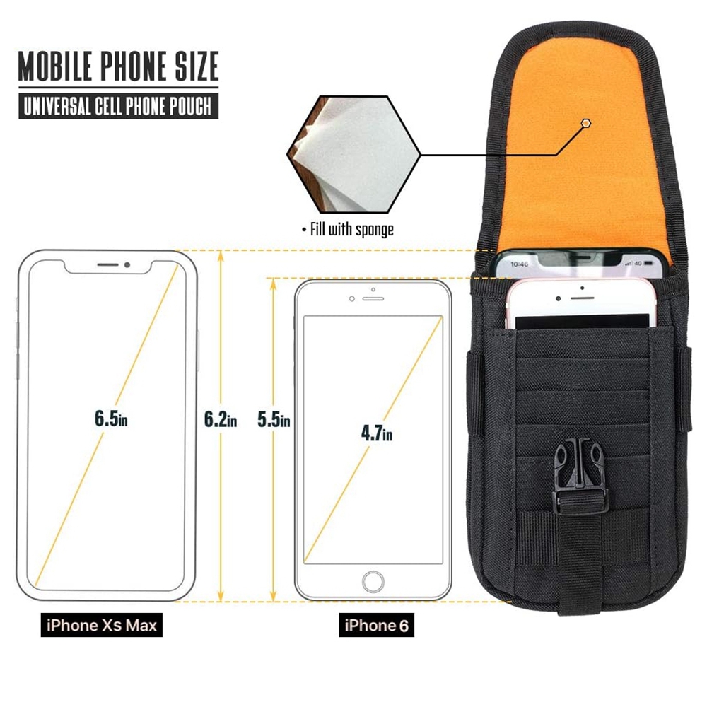 Tactical Phone Pouch Molle,Sma - Edc Concealed Carry Belt avaliação e preço