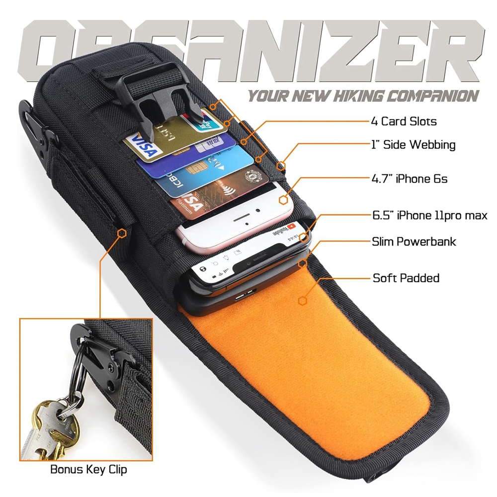 Tactical Phone Pouch Molle,Sma - Edc Concealed Carry Belt avaliação e preço