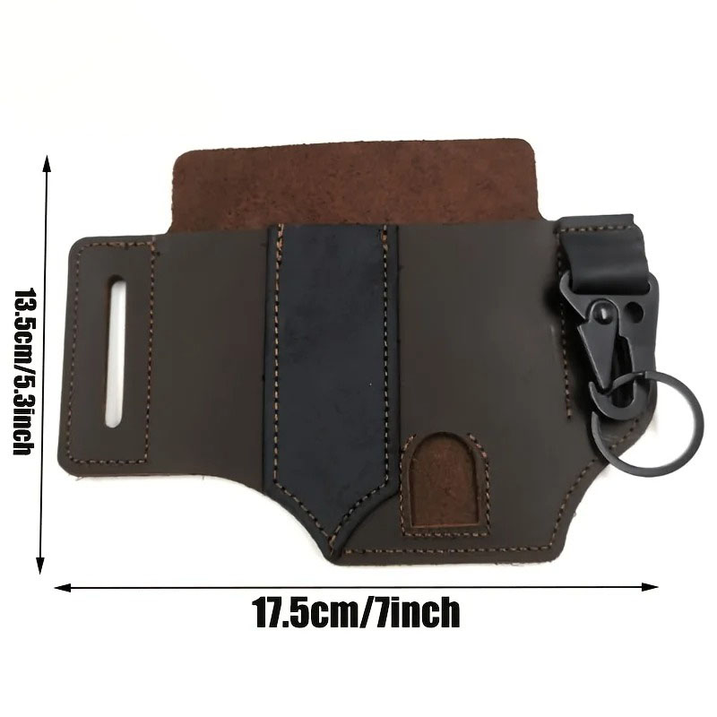 PU Leather EDC Belt Multitool  - Edc Carry Flashlight avaliação e preço