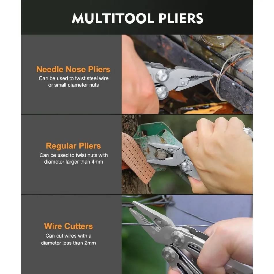 Outdoor Folding Pliers EDC Mul - Edc Carry Pliers avaliação e preço