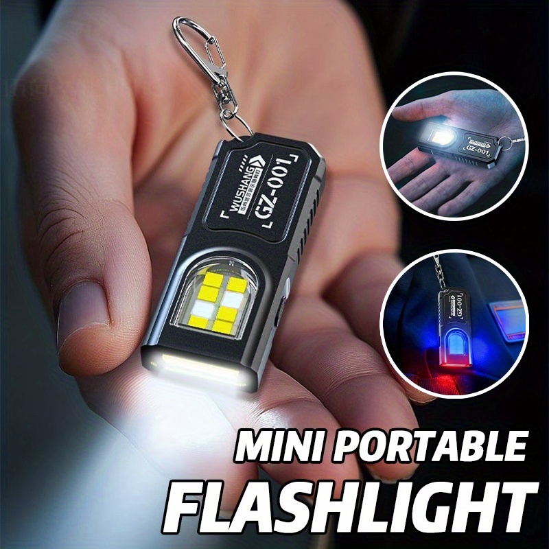 Powerful Mini COB LED Keychain - Keychain Flashlight avaliação e preço