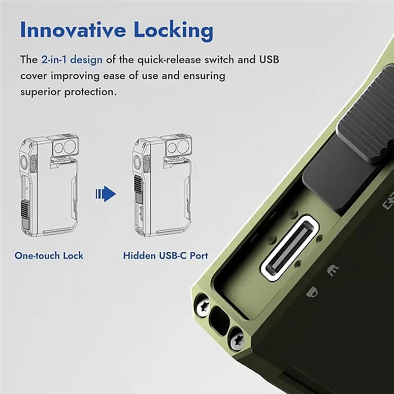 AT51-2Pcs EDC Flashlight With  - Edc Carry Flashlight avaliação e preço