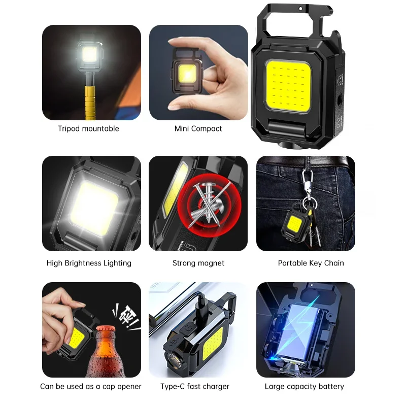 Mini Flashlight Keychain Light - Keychain Flashlight avaliação e preço
