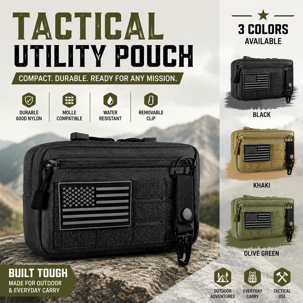 Tactical Molle EDC Pouch Outdo - Edc Carry Pocket avaliação e preço