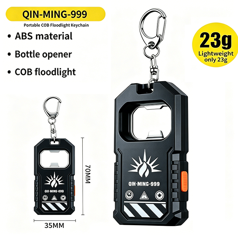 2Pcs Portable LED COB Keychain - Keychain Flashlight avaliação e preço
