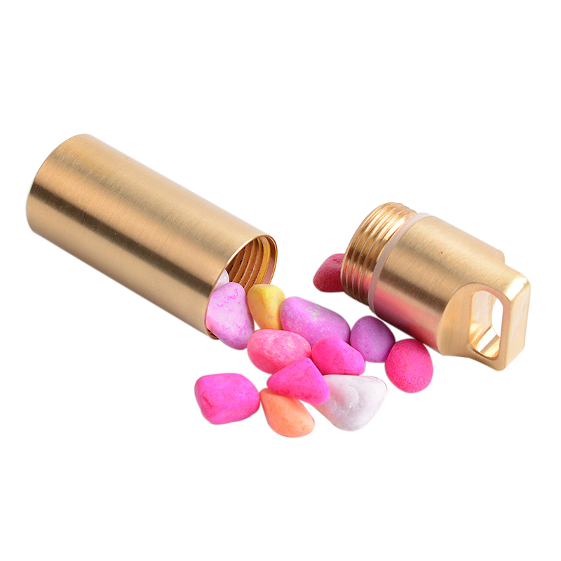 Brass Airtight Watertight Stor - Pill Fob Capsule avaliação e preço