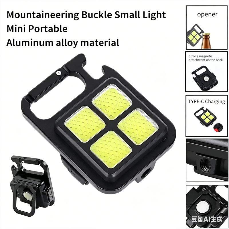 4 Lamp Beads Outdoor Strong Li - Keychain Flashlight avaliação e preço