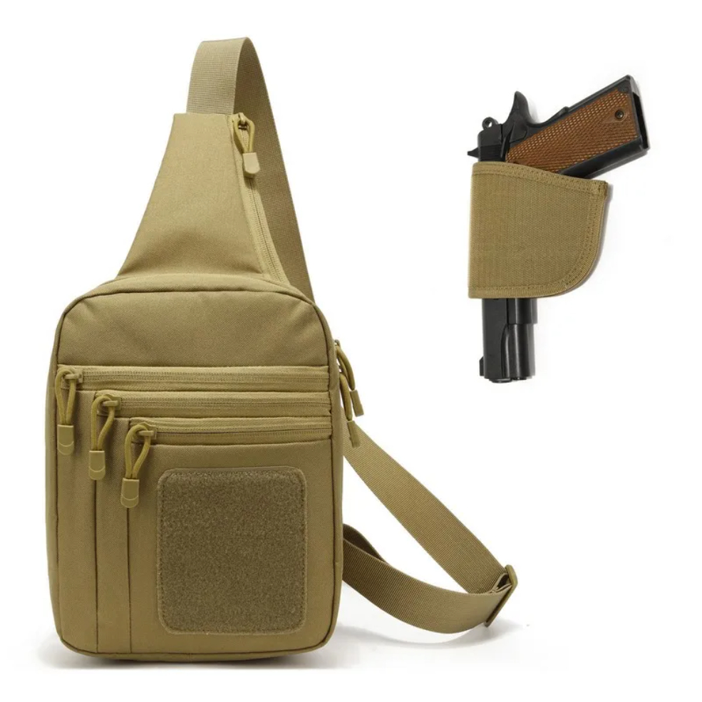 New Tactical Chest Bag Pistol  - Edc Concealed Carry Backpack avaliação e preço