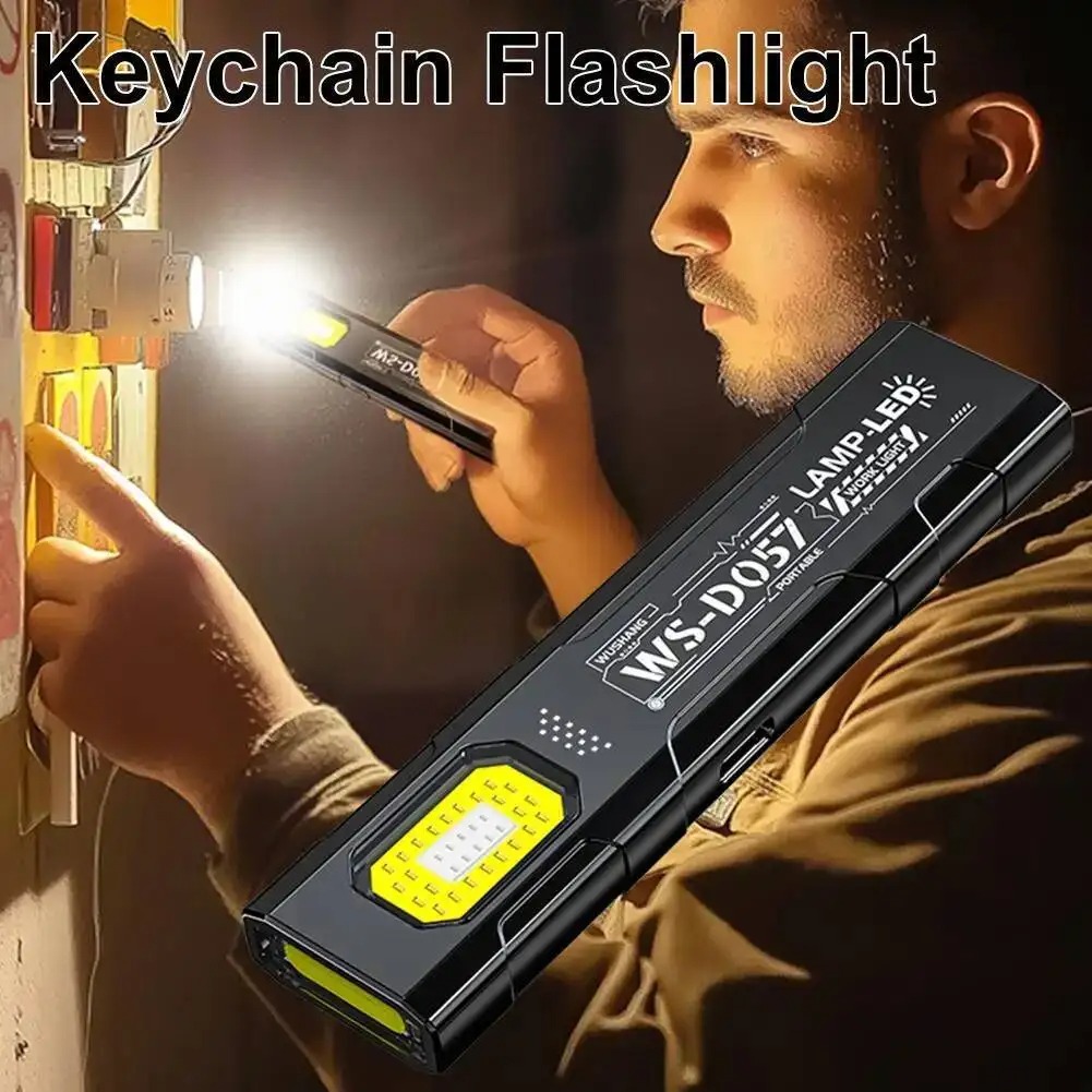 Powerful Mini COB Keychain Fla - Keychain Flashlight avaliação e preço