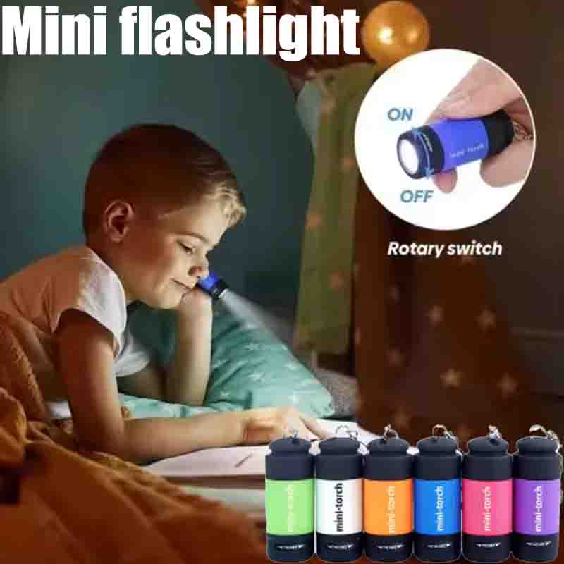 USB Rechargeable Camping Mini  - Keychain Flashlight avaliação e preço