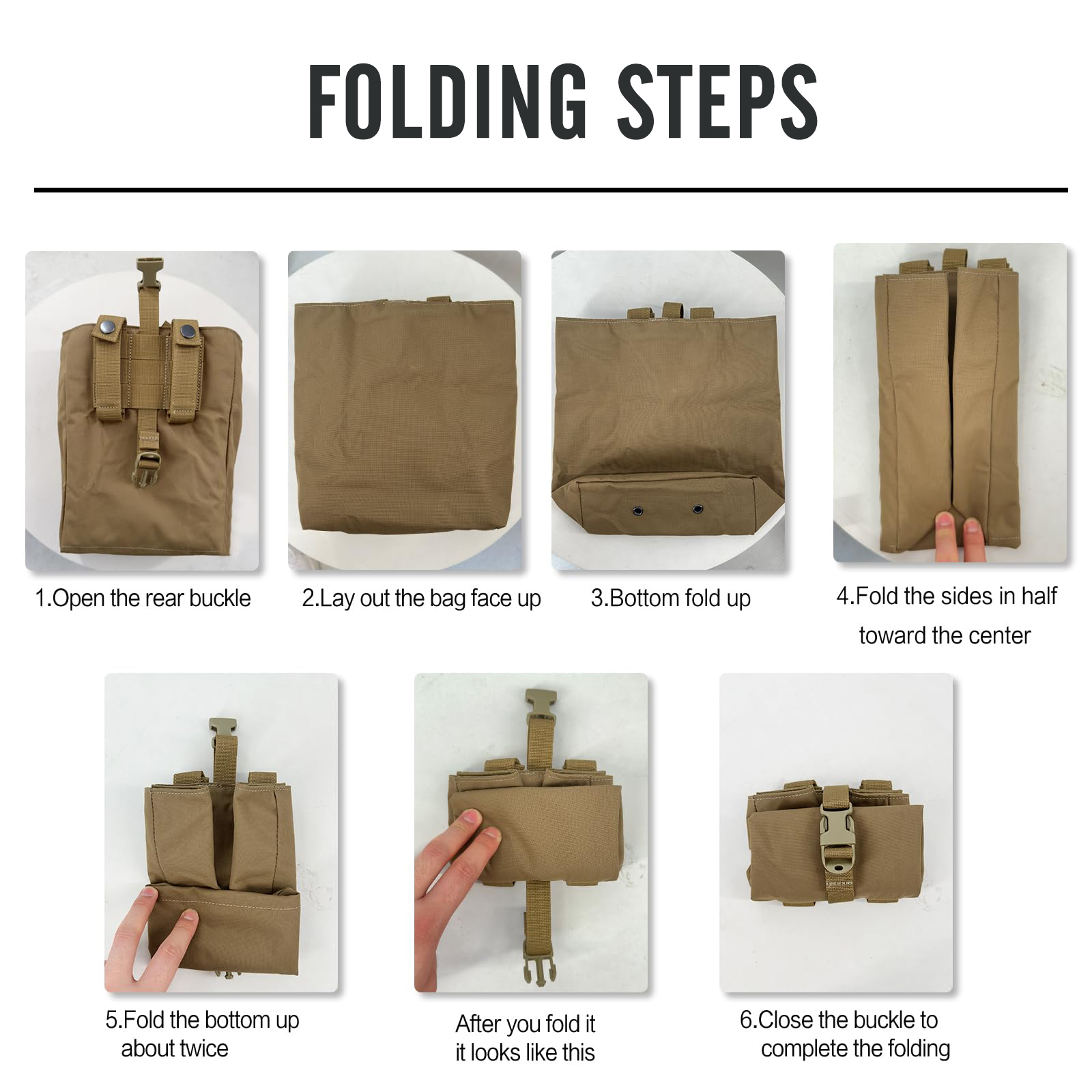 New Molle Folding Dump Drop Ma - Edc Carry Pocket avaliação e preço