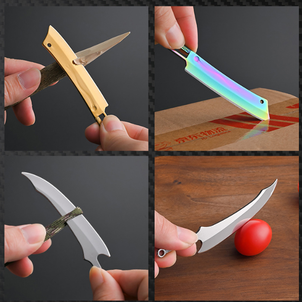 Titanium Mini Knife - Portable - Everyday Carry (Edc) Knife avaliação e preço