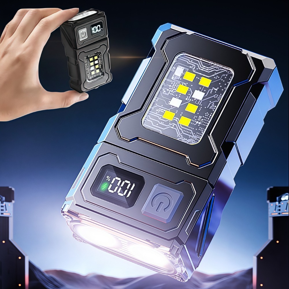 Rechargeable Mini LED Flashlig - Keychain Flashlight avaliação e preço