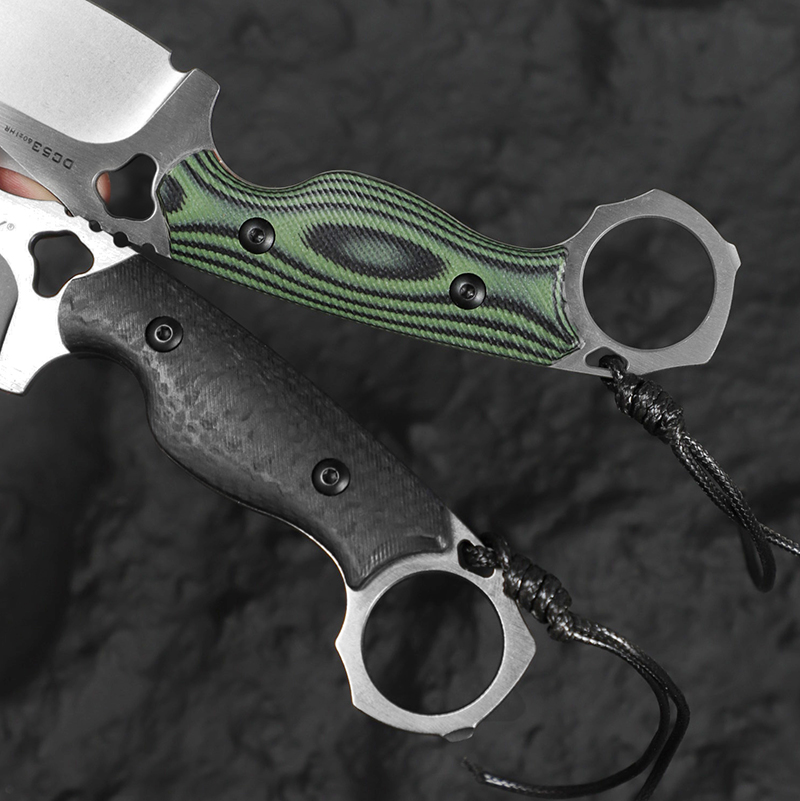 High-hardness DC53 steel strai - Edc Fixed Blade Deep Carry avaliação e preço