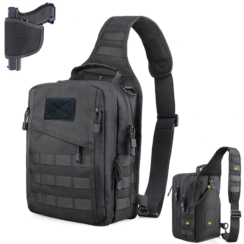 Tactical Sling Backpack Concea - Edc Concealed Carry Backpack avaliação e preço