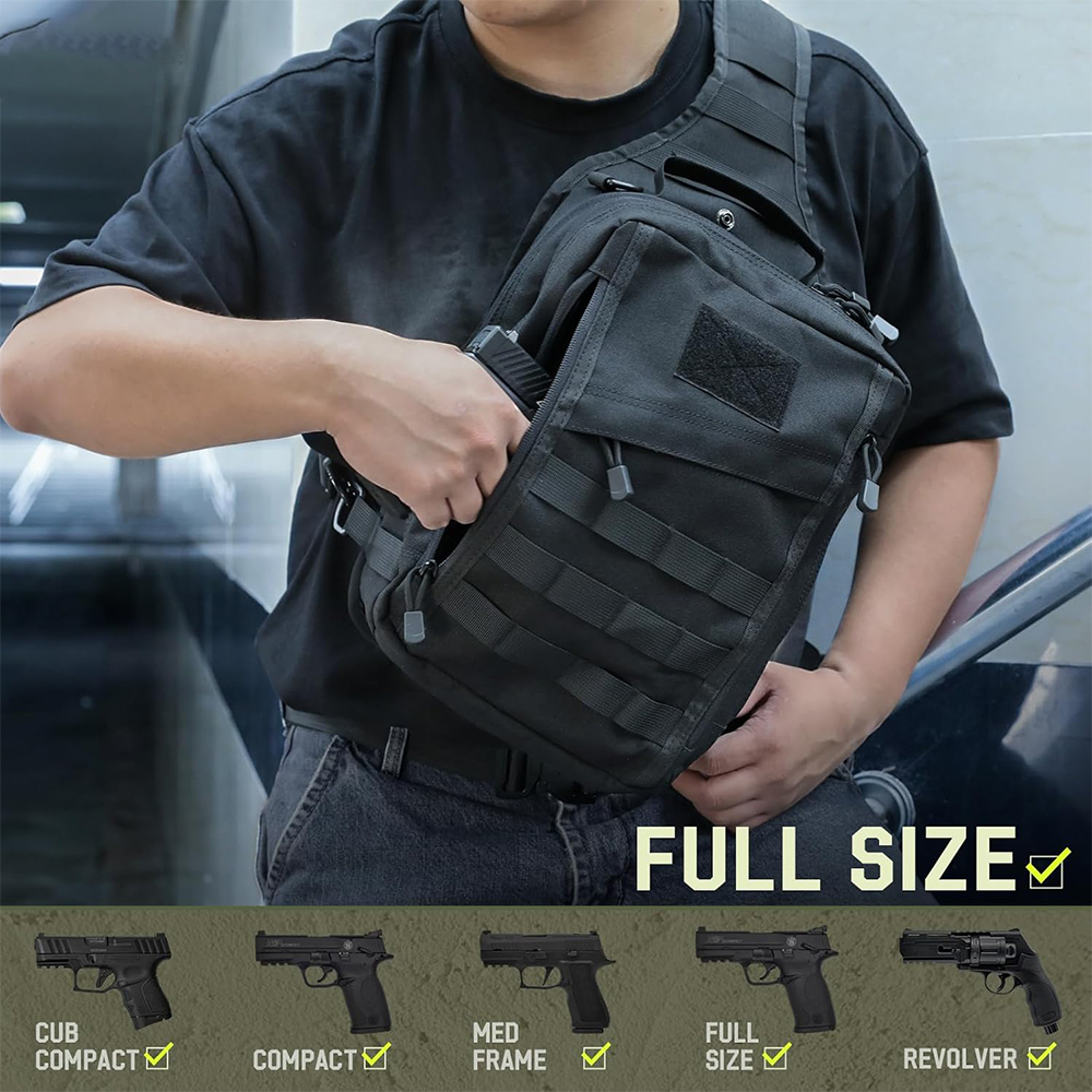 Tactical Sling Backpack Concea - Edc Concealed Carry Backpack avaliação e preço