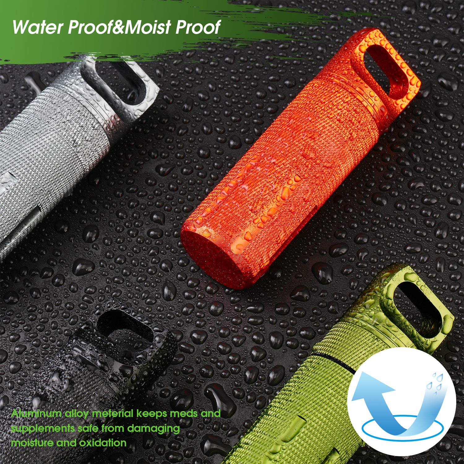 1Pack Aluminum Outdoor Dry Con - Pill Fob Capsule avaliação e preço