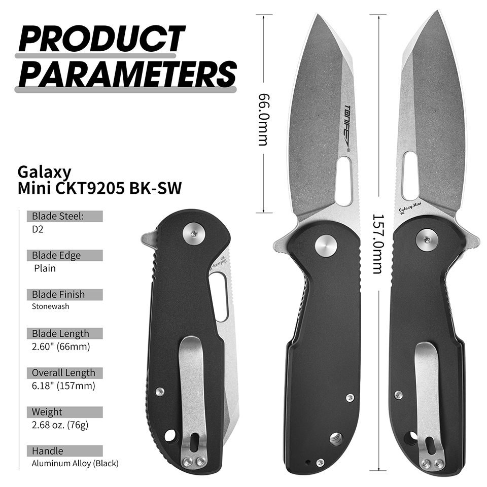 TONIFE Galaxy Mini CKT9205 Fol - Everyday Carry (Edc) Knife avaliação e preço