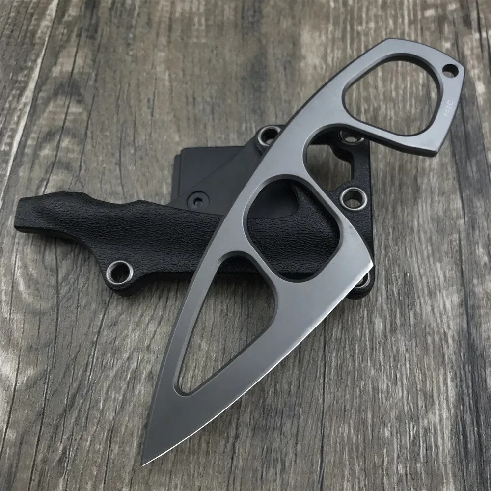 High Hardness Neck Knife 440C  - Edc Fixed Blade Deep Carry avaliação e preço