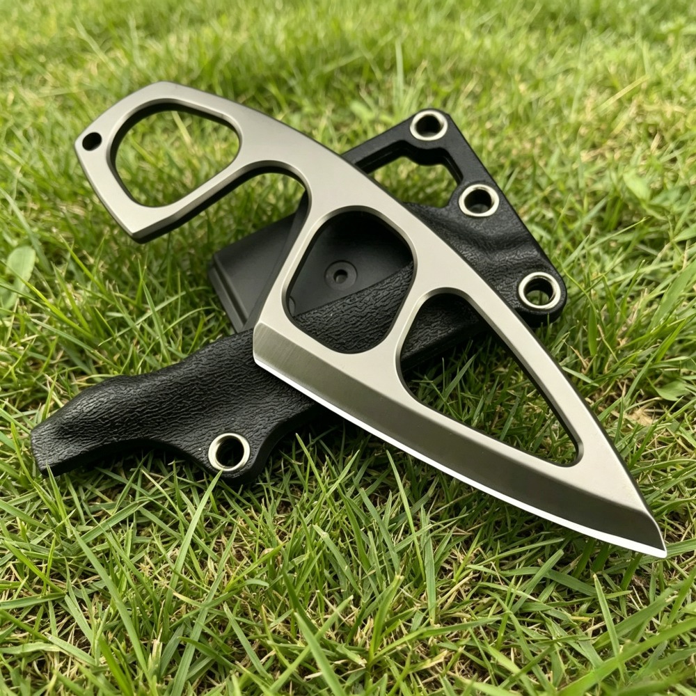 High Hardness Neck Knife 440C  - Edc Fixed Blade Deep Carry avaliação e preço