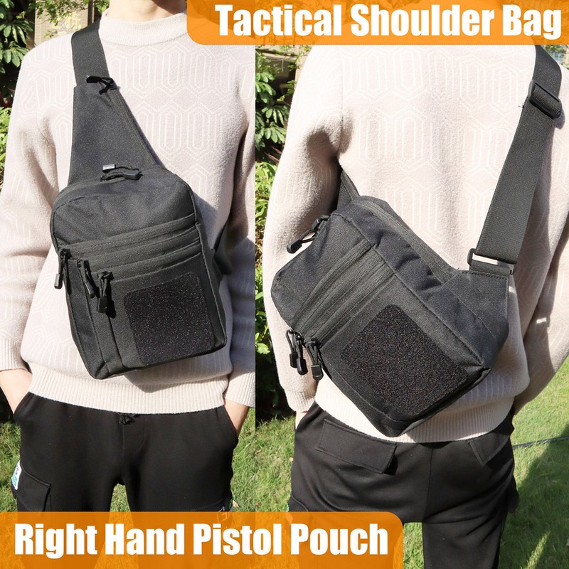 New Tactical Chest Bag Pistol  - Edc Concealed Carry Backpack avaliação e preço