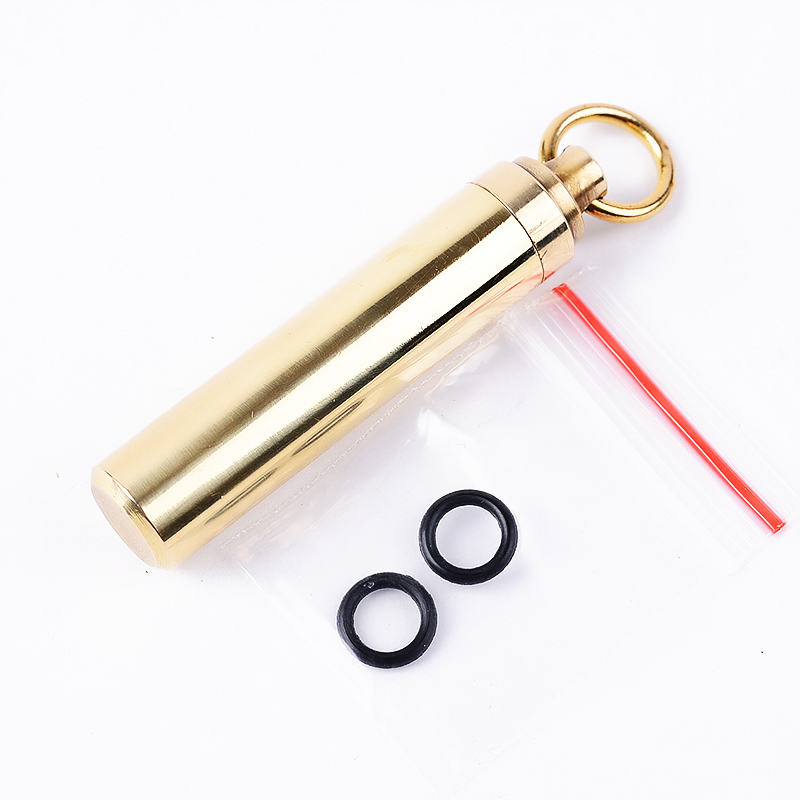 1 PC Solid Brass Waterproof Pi - Pill Fob Capsule avaliação e preço