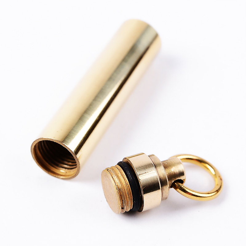 1 PC Solid Brass Waterproof Pi - Pill Fob Capsule avaliação e preço