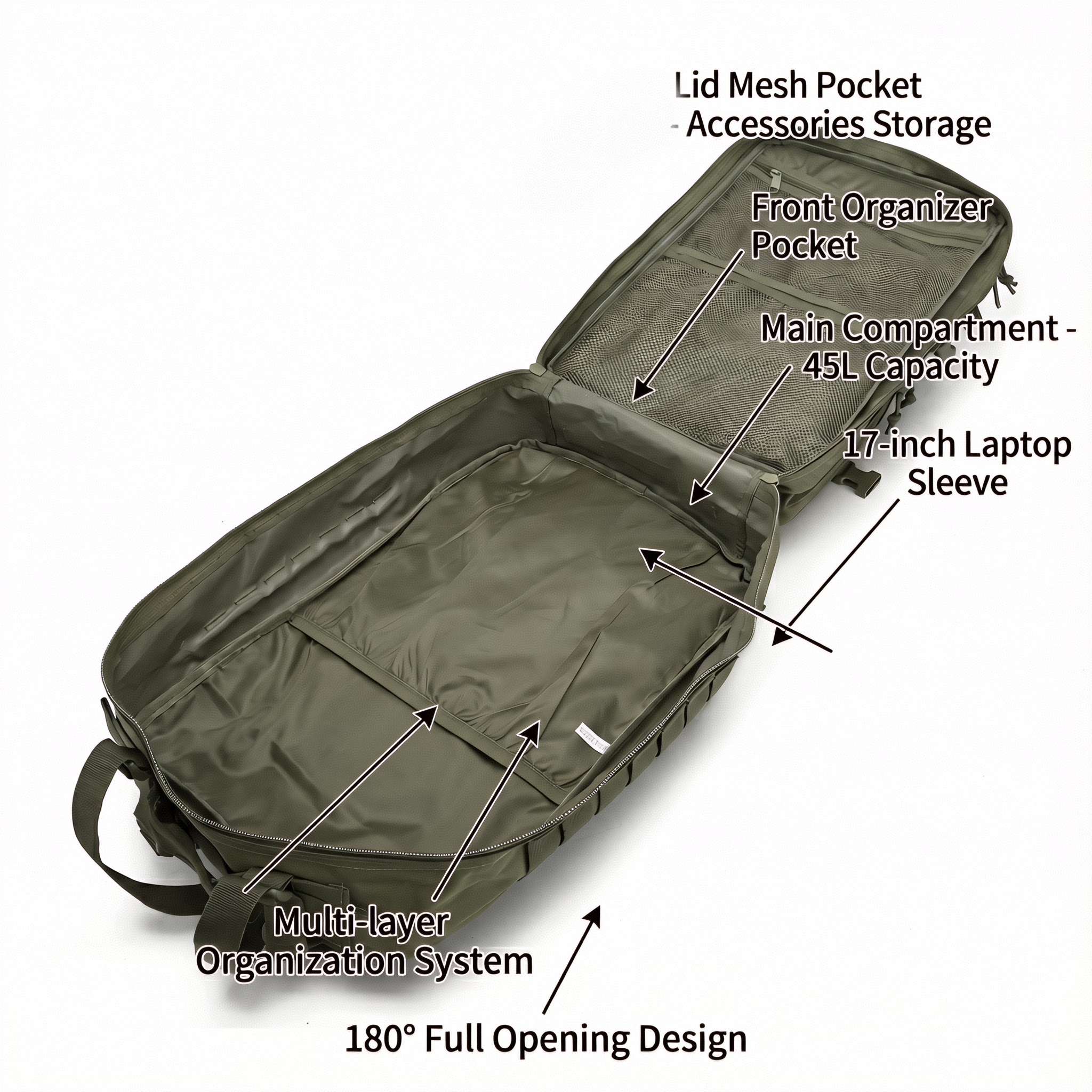 Men 45L Tactical Backpack Moll - Edc Gear Every Day Carry avaliação e preço