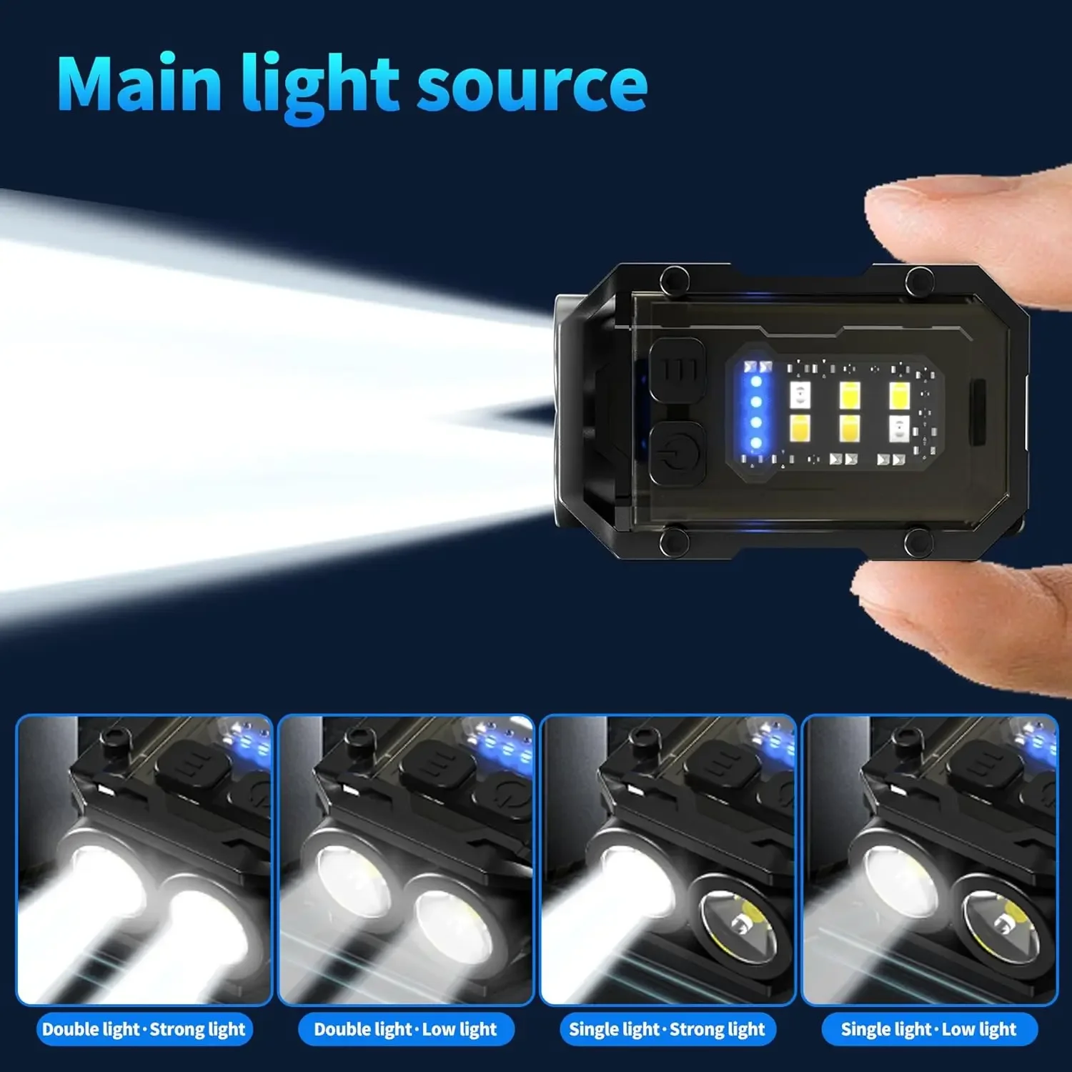 Mini COB Keychain Flashlight,C - Keychain Flashlight avaliação e preço