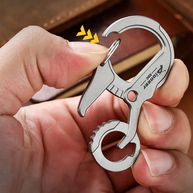 Titanium Alloy Keychain  Multi - Edc Concealed Carry Belt avaliação e preço