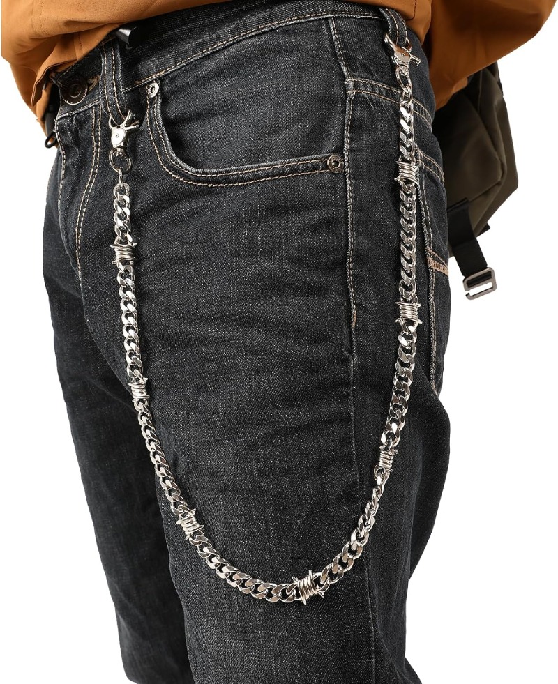 Biker Wallet Chain for Men Boy - Wallet Slim Titanium avaliação e preço