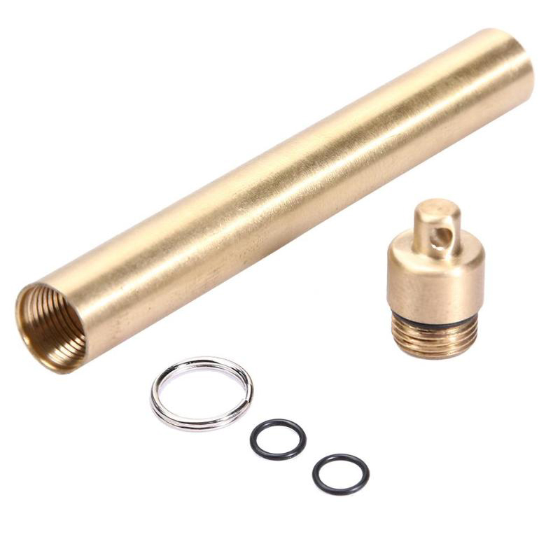 Brass Airtight Watertight Stor - Pill Fob Capsule avaliação e preço