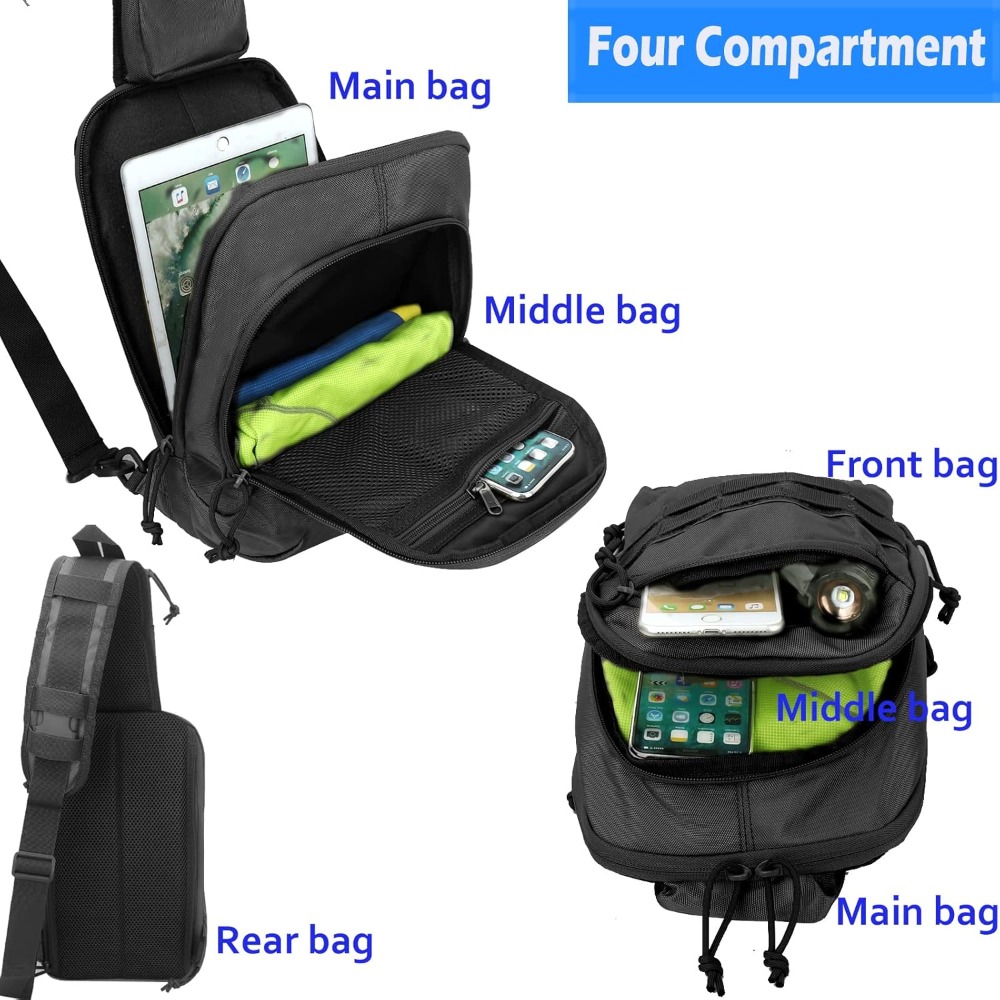 Tactical Sling Chest Bag EDC S - Edc Concealed Carry Backpack avaliação e preço