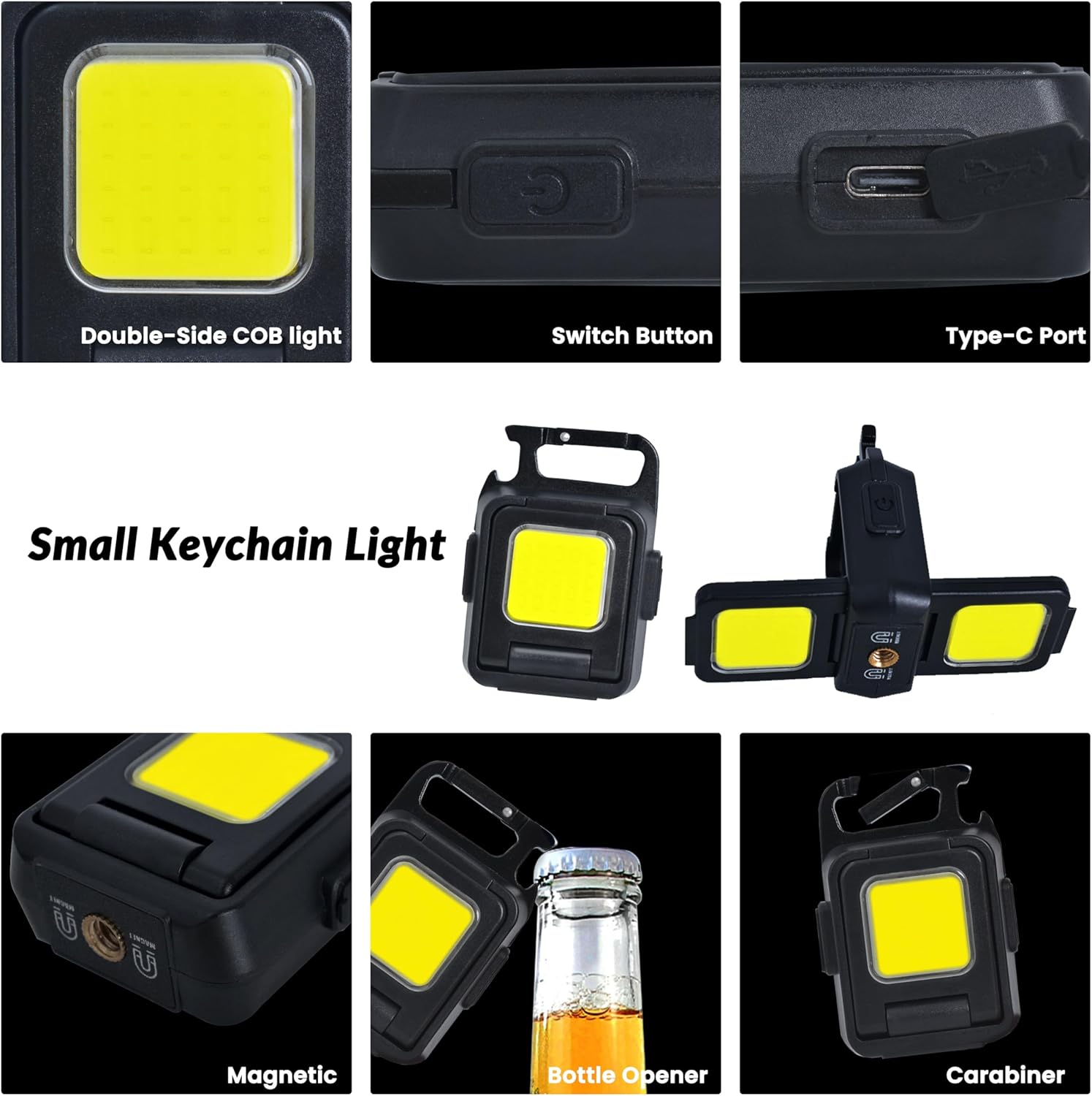 Mini Flashlight Keychain Light - Keychain Flashlight avaliação e preço