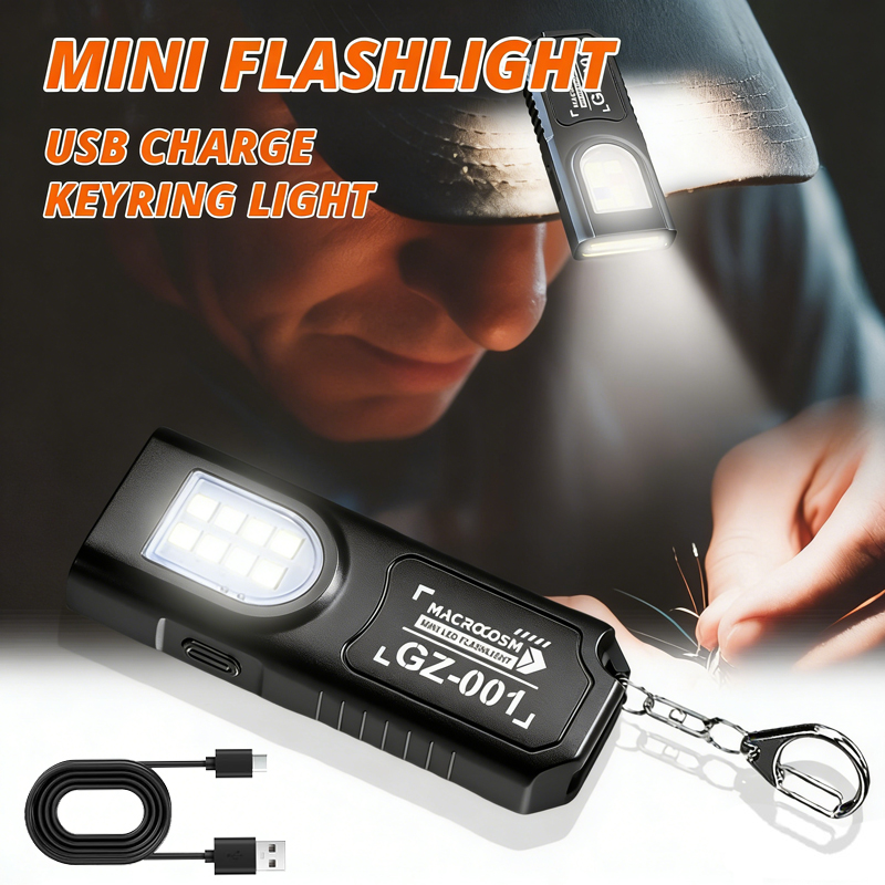 LED Keychain Flashlight Type C - Keychain Flashlight avaliação e preço