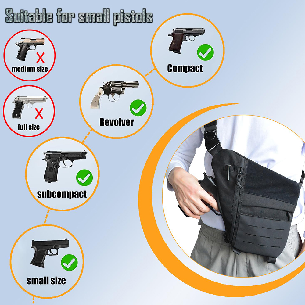 Tactical Bag Concealed Gun Bag - Edc Concealed Carry Backpack avaliação e preço