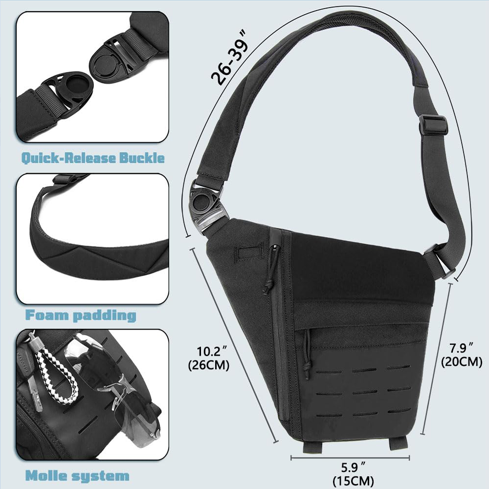 Tactical Bag Concealed Gun Bag - Edc Concealed Carry Backpack avaliação e preço